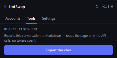 Tools Tab Full Interface